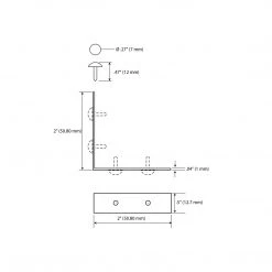 Dritz Textured Right Angle Corners, Small, 4 Pc