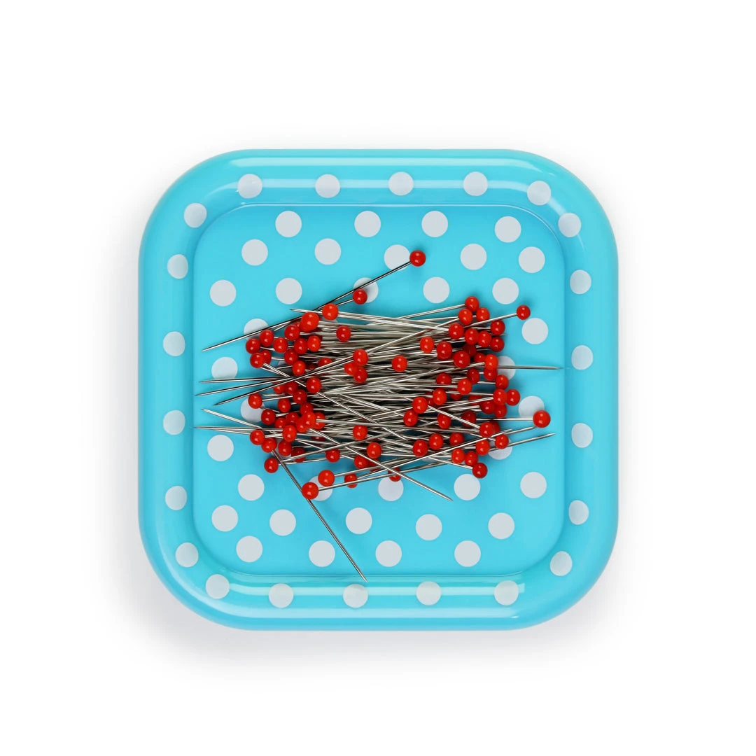 Prym Magnetic Pin Cushion With 100 Glass Head Pins 4 Prym Magnetic Pin Cushion With 100 Glass Head Pins