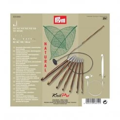 Prym Tunisian Crochet Hook Set, Natural, 3.5-8mm Crochet Hooks