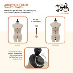 Dritz Dress Forms My Double Designer Adjustable Dress Form