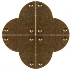 Dritz Smooth Quatrefoil Corners, Small, 4 Pc