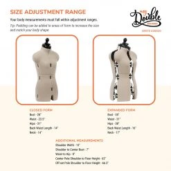 Dritz Dress Forms My Double Designer Adjustable Dress Form