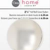 Dritz 2-1/2" Half Ball Cover Button, Nickel