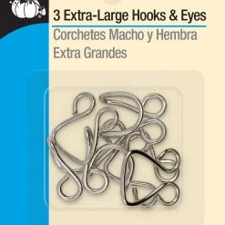 Dritz Extra-Large Hooks & Eyes, 3 Sets