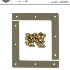 Dritz Smooth Campaign Hardware Corners, Large, 4 Pc