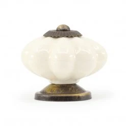 Dritz Hooks & Knobs Ceramic Scallop Knob 24 Dritz Hooks & Knobs Ceramic Scallop Knob