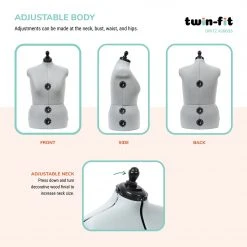 Dritz Twin-Fit Adjustable Dress Form Dress Forms 61 Dritz Twin-Fit Adjustable Dress Form Dress Forms