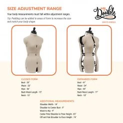 Dritz Dress Forms My Double Designer Adjustable Dress Form