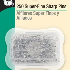 Dritz Pins & Accessories 1-1/4" Super Sharp Fine Pins, Nickel, 250 Pc