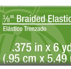 Dritz 3/8" Black Braided Elastic, 6 Yd Elastics