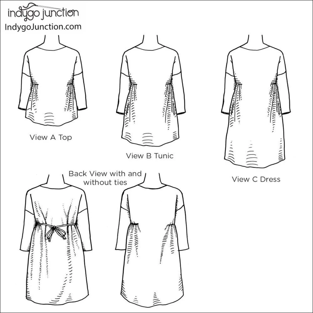 Indygo Junction Katelyn's Dress, Tunic & Top Pattern Apparel 5 Indygo Junction Katelyn's Dress, Tunic & Top Pattern Apparel