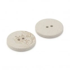 Dritz Buttons & Cover Buttons Recycled Hemp Round Floral Button, 23mm, 2 Pc 83 Dritz Buttons & Cover Buttons Recycled Hemp Round Floral Button, 23mm, 2 Pc