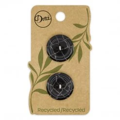 Dritz Recycled Polyester Round Button, 23mm, 2 Pc
