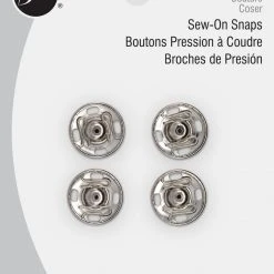 Dritz Sew-On Snaps, 4 Sets, Size 4