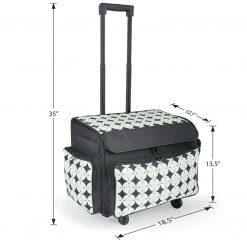 Dritz Sewing Machine 4-Wheel Tote