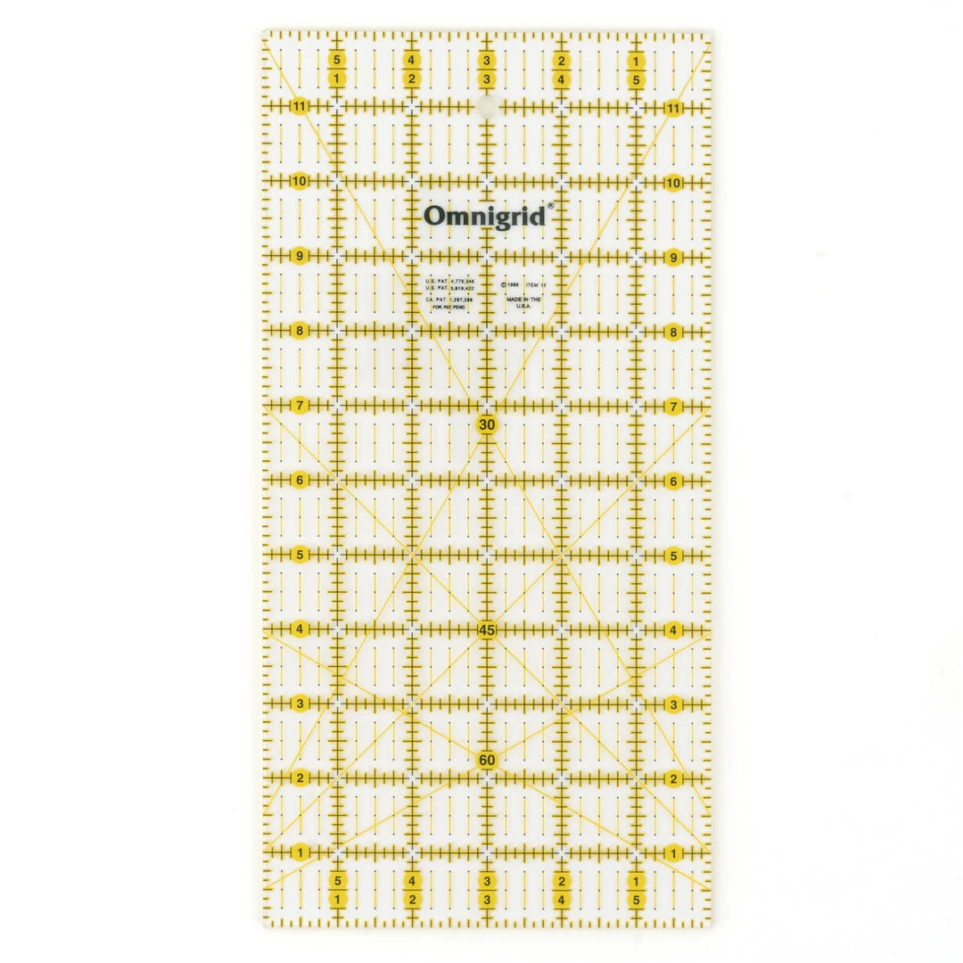 Omnigrid Rectangle Ruler Value Pack (1"x6", 4"x8", 6"x12") Quilting Rulers 6 Omnigrid Rectangle Ruler Value Pack (1"x6", 4"x8", 6"x12") Quilting Rulers