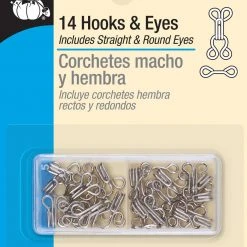 Dritz Hooks & Eyes, 14 Pc, Nickel