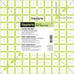 Omnigrid Non-Slip Square Ruler, Neon