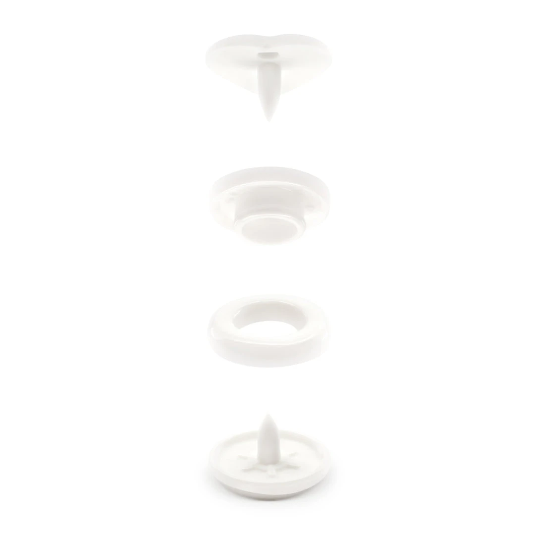 Dritz Plastic Color Heart Snaps, 12 Sets 15 Dritz Plastic Color Heart Snaps, 12 Sets