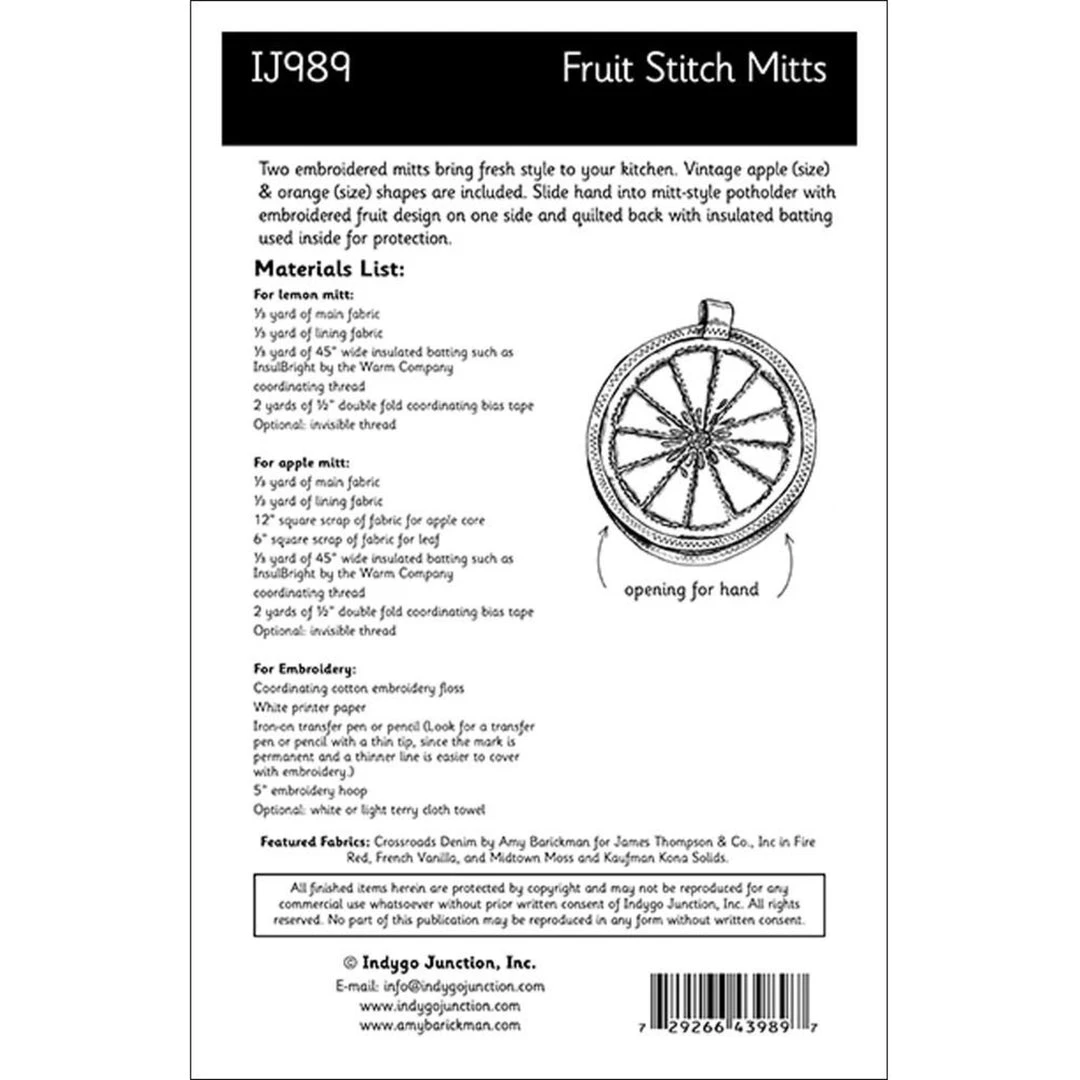 Indygo Junction Fruit Stitch Mitts Pattern, PDF Download Home & Storage 5 Indygo Junction Fruit Stitch Mitts Pattern, PDF Download Home & Storage