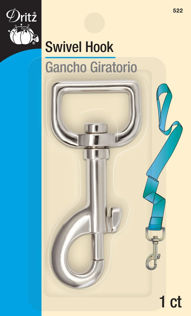 Dritz Swivel Hook, Nickel Rings & Swivel Hooks 3 Dritz Swivel Hook, Nickel Rings & Swivel Hooks
