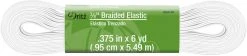 Dritz 3/8" Braided Elastic, White Elastics