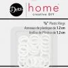 Dritz Curtain Grommets & Rings 1/2" Plastic Rings, 24 Pc