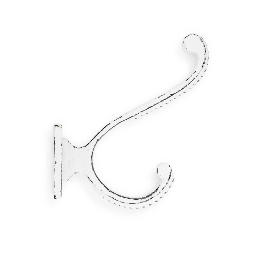 Dritz Hooks & Knobs Metal Traditional Wall Hook, White 5 Dritz Hooks & Knobs Metal Traditional Wall Hook, White