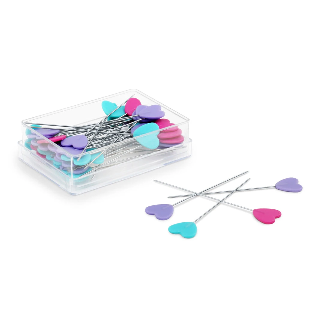 Dritz 2" Flat Heart Head Pins, Assorted, 50 Pc Pins, Needles & Tacks 5 Dritz 2" Flat Heart Head Pins, Assorted, 50 Pc Pins, Needles & Tacks