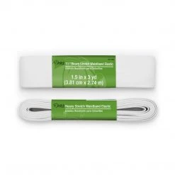 Dritz Elastics 1-1/2" Heavy Stretch Waistband Elastic, White, 3 Yd 7 Dritz Elastics 1-1/2