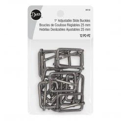 Dritz Bulk Notions 1" Adjustable Slide Buckles, 12 Pc
