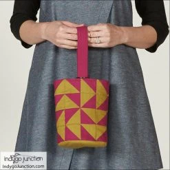 Indygo Junction Flying Geese Quilted Wristlet Pattern