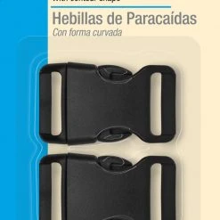 Dritz 3/4" Parachute Buckles, Black, 2 Pc