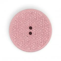 Dritz Recycled Hemp Geometric Round Button, 28mm 45 Dritz Recycled Hemp Geometric Round Button, 28mm