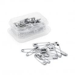 Dritz Safety Pins, Assorted Sizes, Nickel, 50 Pc