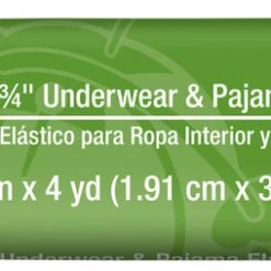 Dritz 3/4" Underwear & Pajama Elastic, White