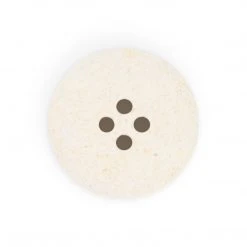 Dritz Recycled Cotton Round Stitch Button, 20mm, 3 Pc Buttons & Cover Buttons