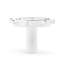 Dritz Cast Iron Ship Helm Knob, White Outlet