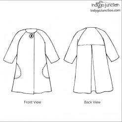 Indygo Junction Sophia Swing Coat Pattern Apparel