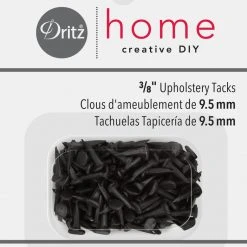 Dritz Decorative Nails & Tacks Upholstery Tacks, Black, 1.5 Oz.