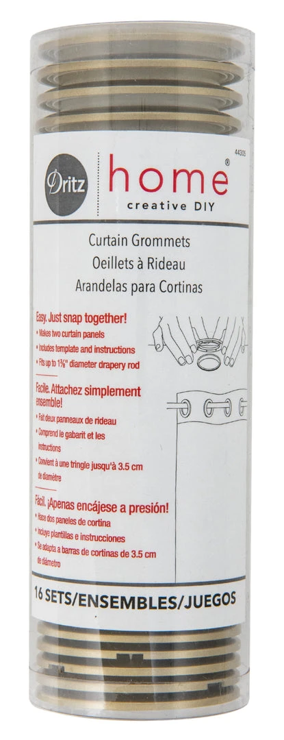 Dritz 1-9/16" Curtain Grommets, 16 Sets Curtain Grommets & Rings 11 Dritz 1-9/16" Curtain Grommets, 16 Sets Curtain Grommets & Rings