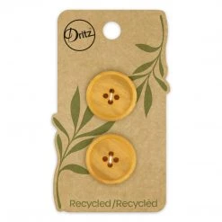 Dritz Buttons & Cover Buttons Recycled Paper Round Button, 23mm, 2 Pc