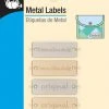 Dritz Metal Labels, Assorted, 4 Pc Lettering & Embellishments