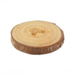 Dritz Buttons & Cover Buttons Sustainable Wood Grain Round Button, 30mm, Light Brown