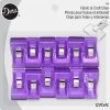 Dritz Fabric & Craft Clips, Purple, 12 Pc