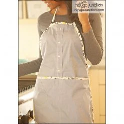 Indygo Junction Upcycled Shirt Apron & Smock Pattern, PDF Download