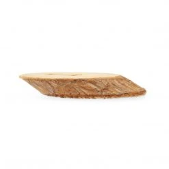 Dritz Sustainable Wood Grain Oval Button, 50mm, Light Brown