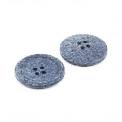 Dritz Recycled Cotton Round Stitch Button, 25mm, 2 Pc Buttons & Cover Buttons
