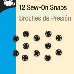 Dritz Sew-On Snaps, 12 Sets, Size 4/0