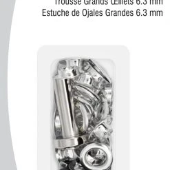 Dritz 1/4" Large Eyelets & Tools, 12 Sets Eyelets, Grommets & Rivets